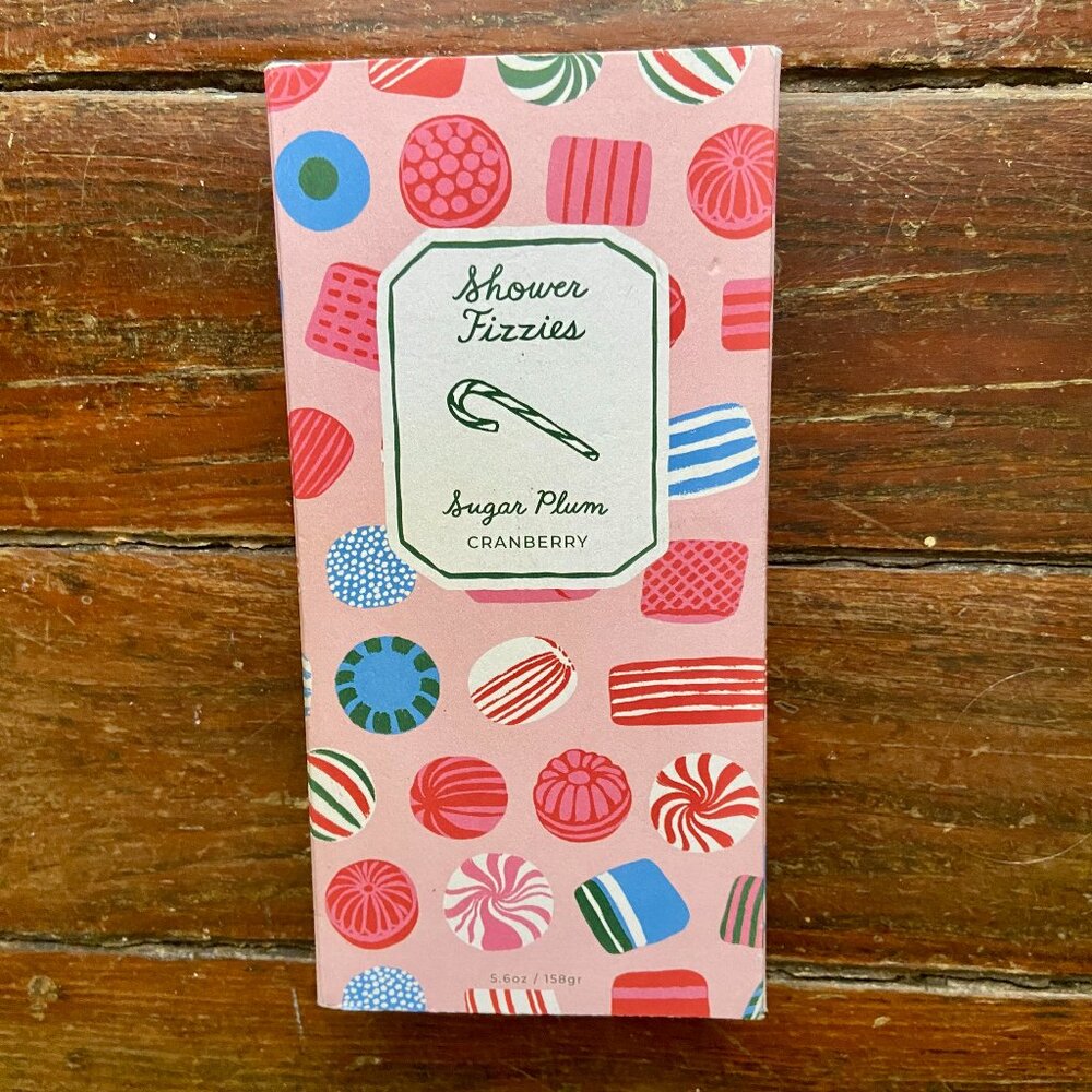 NEW Anthropologie George and Viv Shower Fizzies Sugar Plum Cranberry 5.6 oz